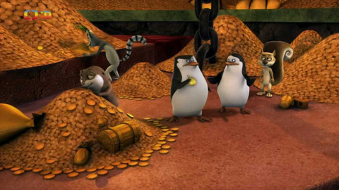 Tučňáci z Madagaskaru - Ztracený poklad zlaté veverky