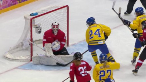 XXII. zimní olympijské hry 2014 Soči - Lední hokej: Švýcarsko - Švédsko - o 3. místo (ženy)