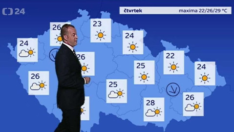 Předpověď počasí - 31. května 2017 17:55