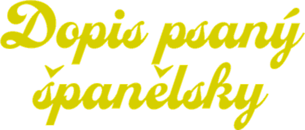 Dopis psaný španělsky