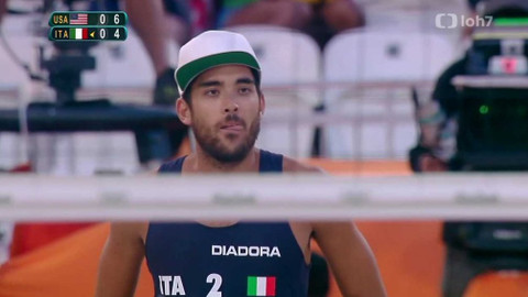 XXXI. letní olympijské hry 2016 Rio de Janeiro - Plážový volejbal: USA - Itálie (muži)