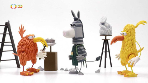 Hravá angličtina s ptáčky kiwi - Socha