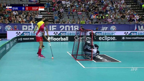 MS ve florbalu 2018 Česko - Slovensko - Singapur