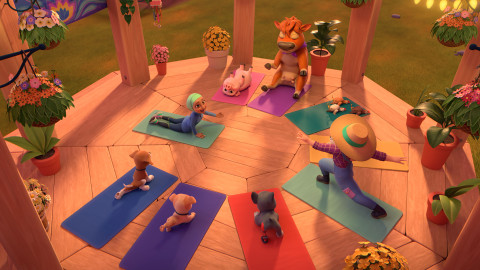 Rubble a jeho parta - Parta staví obří kolo / Parta staví pro zvířata na farmě dům jógy