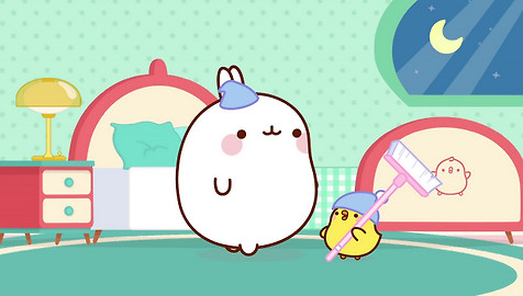 Molang - Duch pod duchnou