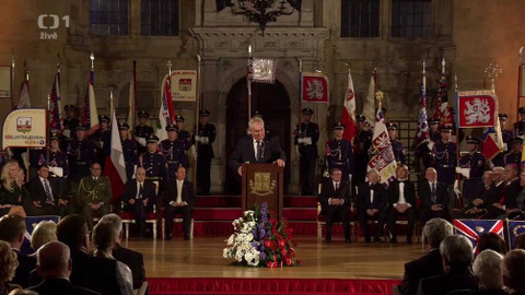 Předávání státních vyznamenání prezidentem republiky - 28. října 2015