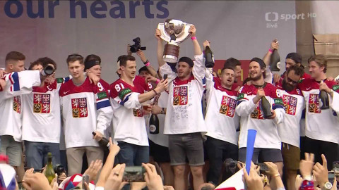 MS v ledním hokeji 2024 Česko - Oslavy mistrů světa