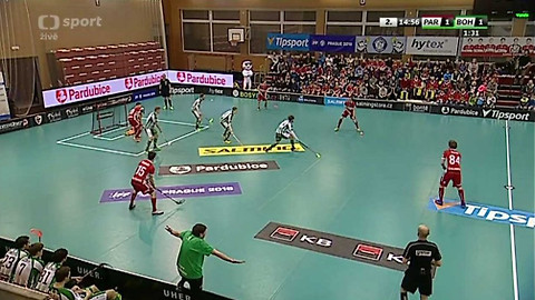 Superliga florbalu mužů - Sokol Pardubice - FbŠ Bohemians
