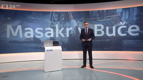 90’ ČT24 - Ukrajinská Buča jako symbol ruské okupace