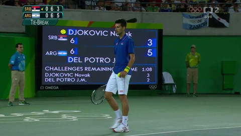 XXXI. letní olympijské hry 2016 Rio de Janeiro - Tenis: Djokovič - Del Potro