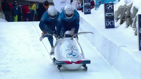 Mistrovství světa v bobech a skeletonu 2023 Švýcarsko - 1. jízda čtyřbobu mužů