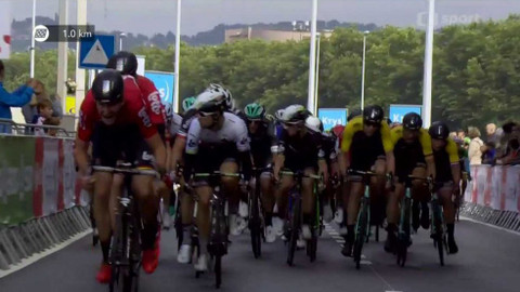 Tour de France - Sestřih z průběhu 2. etapy