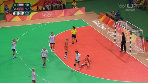 XXXI. letní olympijské hry 2016 Rio de Janeiro - Házená: Nizozemsko - Norsko (ženy)