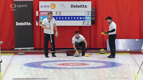 Curling - Česko / Kubeška - Polsko / Jasiecki