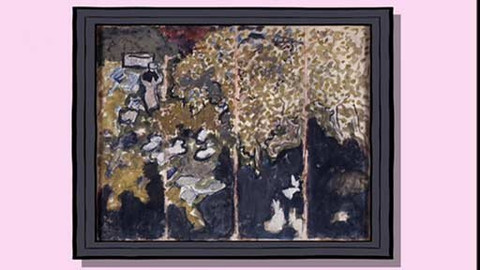 Minuta v muzeu - Studie pro Skládací zástěnu s králíky