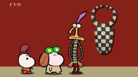 Minuta v muzeu - Africká maska „bedu“