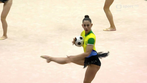 ME v moderní gymnastice 2025 Estonsko - Finále společných skladeb s míčem a obručemi