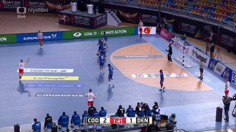 MS v házené 2021 Egypt - Demokratická republika Kongo - Dánsko