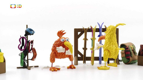 Hravá angličtina s ptáčky kiwi - Na lyžích