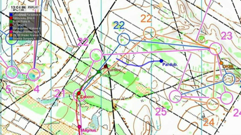 Sportovní běh a chůze - M ČR v orientačním běhu 2015 - štafety