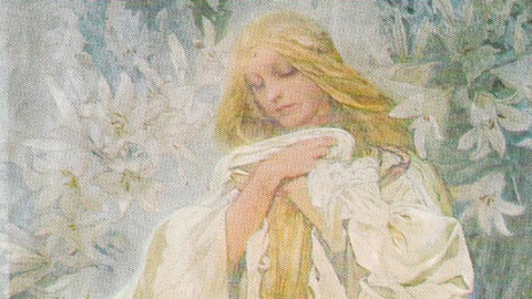 Mistrovská díla - Alfons Mucha – Madona v liliích