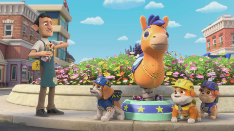 Rubble a jeho parta - Parta staví magickou fontánu / Parta staví kolotoč