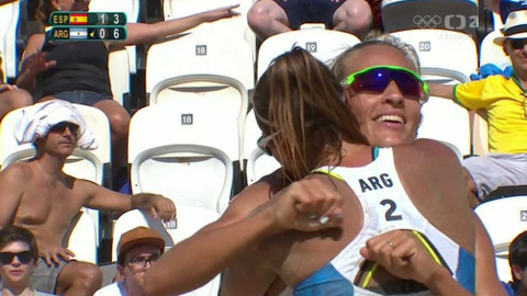 XXXI. letní olympijské hry 2016 Rio de Janeiro - Plážový volejbal: Španělsko - Argentina (ženy)