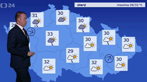 Předpověď počasí - 29. května 2017 17:55