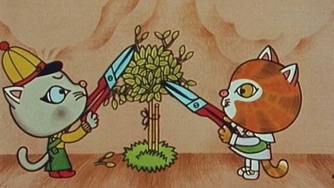 Domeček u tří koťátek - 9/13 Jak si koťátka šila šaty