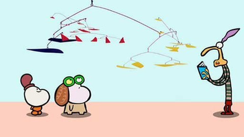 Minuta v muzeu - Obraz Dva ptáci v letu