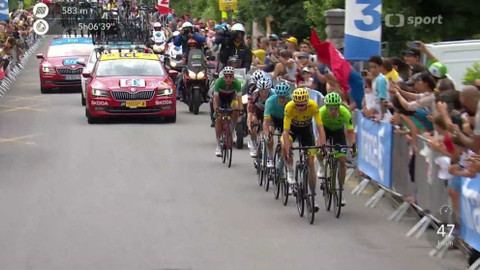 Tour de France - Sestřih z průběhu 9. etapy