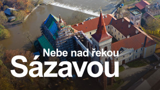 Nebe nad řekou Sázavou