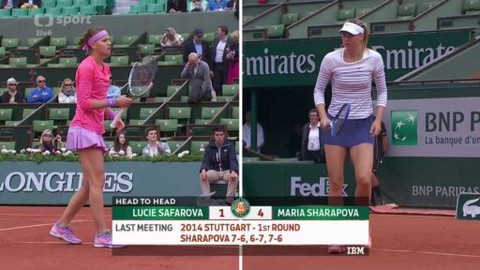 French Open 2015 - Lucie Šafářová - Maria Šarapovová