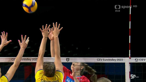 ME ve volejbalu žen 2023 - Česko - Ukrajina