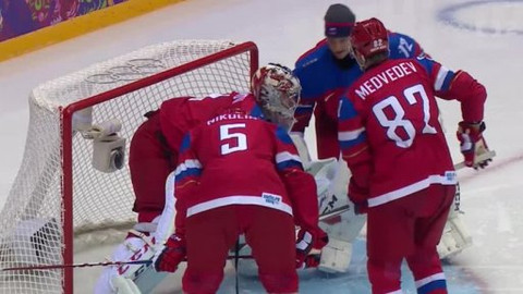 XXII. zimní olympijské hry 2014 Soči - Lední hokej: Rusko-Slovinsko