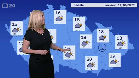 Předpověď počasí - 6. května 2017 17:55