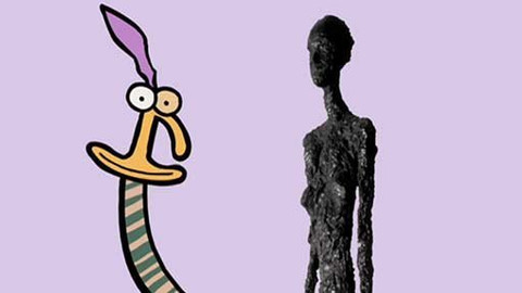 Minuta v muzeu - Stojící žena