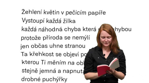 Jedna báseň - Marie Šťastná