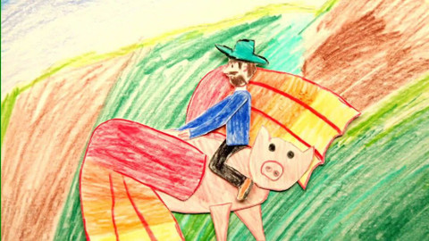 Děti kreslí písničky - Kdyby prase mělo křídla