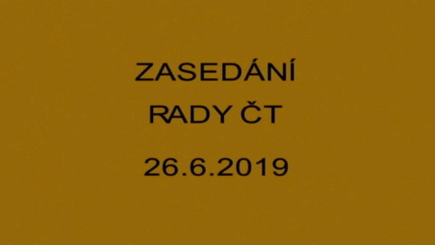 Jednání Rady České televize - 12. jednání Rady ČT v roce 2019