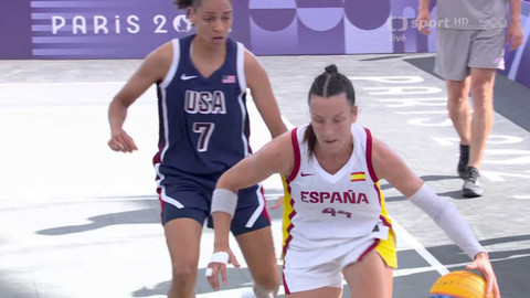 XXXIII. letní olympijské hry 2024 Paříž - Basketbal 3x3: Španělsko - USA