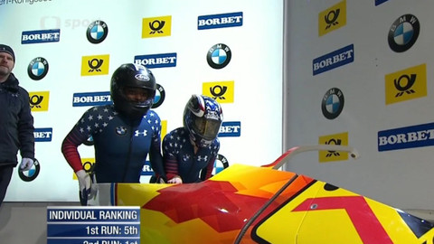 MS ve skeletonu a bobech 2017 Německo - 4. jízdy dvojbobu žen