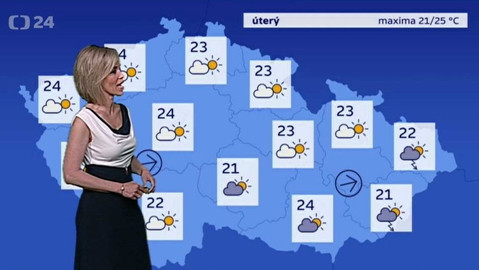 Předpověď počasí - 22. května 2017 17:55