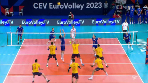 ME ve volejbalu mužů 2023 - Francie - Rumunsko