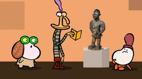 Minuta v muzeu - Africká kouzelná soška