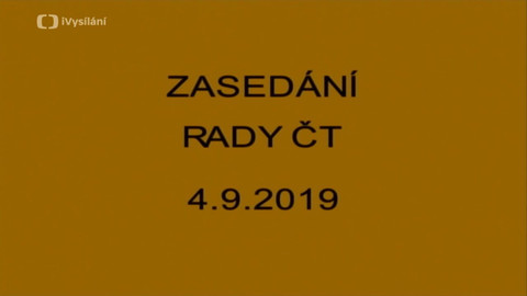 Jednání Rady České televize - 15. jednání Rady ČT v roce 2019