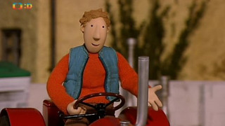 Červený traktůrek