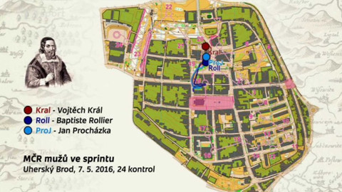 Sportovní běh a chůze - M ČR v orientačním běhu 2016 Uherský Brod