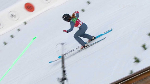 MS v klasickém lyžování 2021 Německo - Závod družstev žen ve skoku na lyžích