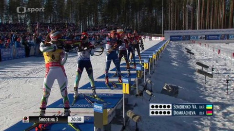 MS v biatlonu 2015 Finsko - Závod žen s hromadným startem na 12,5 km